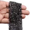 AAA+ Natural Silver Cat's Eye 4mm Cube Faceted Beads | Rare Silver Cats Eye Gemstone Loose 3D Box Briolette Fancy Beads | 13inch Strand - Image 3