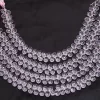 Rose Quartz Hydro Gemstone 7x5mm Faceted Teardrop Briolette Beads | Rose Color Quartz Semiprecious Gemstone Briolette Drops Bead | 7" Strand