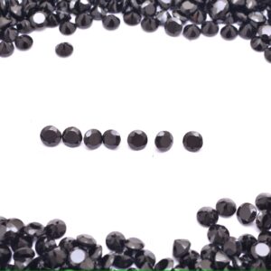 AAA+ Natural Black Spinel 3mm-10mm Round Cut Stone | 5 Pieces Lot | Loose Gemstone | Semi Precious Gemstone Black Spinel Round Cut Stone