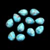 Kingman Turquoise Gemstone Pear Cabochon | Turquoise 8x11mm Pear Cabochon | Natural AAA Turquoise Semi Precious Loose Gemstone Cabochon Lot - Image 2