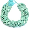 Amazonite Faceted Nugget Beads | AAA Amazonite Gemstone 12mm-16mm Step Cut Tumbled | Natural Semi Precious Gemstone Beads for Jewelry Making