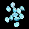 Kingman Turquoise Gemstone Pear Cabochon | Turquoise 8x11mm Pear Cabochon | Natural AAA Turquoise Semi Precious Loose Gemstone Cabochon Lot