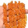 Citrine Color Quartz Faceted Teardrop Briolettes | 8inch Strand | Honey Citrine Hydro Quartz Gemstone Faceted Drops Beads for Jewelry Making - Image 2