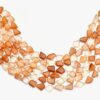 Rutilated Quartz Gemstone 12mm-14mm Faceted Nugget Beads | Multi Red Rutile Step Cut Tumbled Natural Semi Precious Gemstone Bead for Jewelry - Image 3