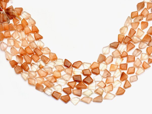 Rutilated Quartz Gemstone 12mm-14mm Faceted Nugget Beads | Multi Red Rutile Step Cut Tumbled Natural Semi Precious Gemstone Bead for Jewelry - Image 3