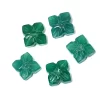 Green Onyx Flower Carving Beads | 9x9mm Gemstone Carving Flower | AAA Onyx Semi Precious Loose Gemstone Rare Flower Beads for Jewelry Making - Image 3