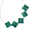 Green Onyx Flower Carving Beads | 9x9mm Gemstone Carving Flower | AAA Onyx Semi Precious Loose Gemstone Rare Flower Beads for Jewelry Making - Image 2