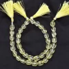 AAA+ Lemon Quartz Gemstone Carving Smooth Fancy Nuggets | Lemon Quartz Semi Precious Gemstone Loose Oval Tumbled Beads | 10inch Strand - Image 2