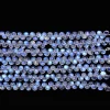 AAAA+ White Rainbow Moonstone 6mm-7mm Smooth Heart Briolette | 5inch Strand | Natural Blue Fire Moonstone Semi Precious Gemstone Beads - Image 4