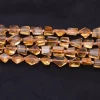 AAA+ Citrine 6mm-8mm Faceted Nugget Beads | Natural Honey Citrine Loose Step Cut Tumbled Semiprecious Gemstone Rare Fancy Beads | 14" Strand - Image 3