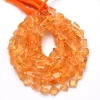 AAA+ Citrine 6mm-8mm Faceted Nugget Beads | Natural Honey Citrine Loose Step Cut Tumbled Semiprecious Gemstone Rare Fancy Beads | 14" Strand - Image 4