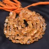 AAA+ Citrine 6mm-8mm Faceted Nugget Beads | Natural Honey Citrine Loose Step Cut Tumbled Semiprecious Gemstone Rare Fancy Beads | 14" Strand - Image 2