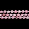 AAA+ Rhodochrosite Gemstone 8mm Faceted Heart Briolette Beads | Natural Rhodocrosite Semiprecious Gemstone Straight Drill Beads | 10" Strand - Image 3