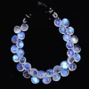 AAAA+ White Rainbow Moonstone 6mm-7mm Smooth Heart Briolette | 5inch Strand | Natural Blue Fire Moonstone Semi Precious Gemstone Beads - Image 6