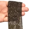 AAA+ Green Cat's Eye Gemstone 3mm-4mm Faceted Beads | 13inch Strand | Natural Cat's Eye Semi Precious Gemstone Loose Round Beads for Jewelry - Image 3