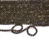 AAA+ Green Cat's Eye Gemstone 3mm-4mm Faceted Beads | 13inch Strand | Natural Cat's Eye Semi Precious Gemstone Loose Round Beads for Jewelry