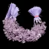 Natural AAA+ Pink Amethyst Faceted Side Drill Nugget Beads | Amethyst Semi Precious Gemstone Step Cut Fancy Tumbled Beads | 8inch Strand - Image 2