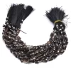 AAA+ Natural Smoky Quartz 7x9mm Chicklet Briolette Beads | 8inch Strand | Smoky Quartz Gemstone Loose Rectangle Faceted Fancy Loose Beads - Image 2