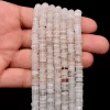 AAA+ White Moonstone 6mm-7mm Heishi Smooth Spacer Beads | 16inch Strand | Natural Moonstone Semi Precious Gemstone Tyre Rondelle Wheel Beads - Image 2