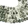 Green Rutilated Quartz 9x13mm-10x14mm Pear, AAA+ Gemstone Faceted Briolette, Natural Green Rutile Semi Precious Gemstone Beads | 8" Strand - Image 4