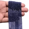 Multi Blue Sapphire 2mm-3mm Rondelle Micro Faceted Beads | 13inch Strand | Natural Blue Burmese Sapphire Precious Gemstone Loose Beads - Image 4