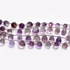 AAA Ametrine Faceted Teardrop Briolette Beads | 5x8mm to 8x12mm Drops 8" Strand - Ametrine Semi Precious Gemstone Teardrop Beads for Jewelry - Image 2