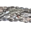 AAA Grey Moonstone 10x18mm Faceted Marquise Beads | Natural Moonstone Semiprecious Gemstone Barrel Tube Beads for Jewelry Making | 8" Strand - Image 2