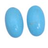 20.9 Cts Arizona Turquoise Oval Cabochon Pair | Blue Turquoise Gemstone 12x20mm Cabochons | Natural Turquoise Oval Shape Cabs for Jewelry
