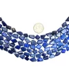 AAA+ Lapis Lazuli 11mm-14mm Faceted Nugget Beads | Royal Blue Lapis Lazuli Step Cut Tumbled Natural Semi Precious Gemstone Beads for Jewelry - Image 2