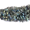 Rare Labradorite Gemstone Twisted Pear Briolettes | 6x10mm-8x12mm Faceted Beads | AAA+ Natural Labradorite Blue Fire Semi Precious Gemstone - Image 2