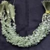 AAA+ Green Amethyst Glass Faceted Heart Briolette | 5mm-7mm Beads 8inch Strand | Green Amethyst Hydro Quartz Gemstone Briolettes for Jewelry - Image 2