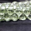 AAA+ Green Amethyst Glass Faceted Heart Briolette | 5mm-7mm Beads 8inch Strand | Green Amethyst Hydro Quartz Gemstone Briolettes for Jewelry