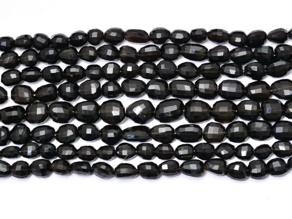 AAA Smoky Quartz 14mm-18mm Faceted Nugget Beads | Brown Smoky Gemstone Nuggets | Natural Semiprecious Rare Beads for Jewelry | 15inch Strand - Image 2