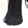 AAA+ Black Spinel Gemstone 2.5mm Rondelle Faceted Beads | 13inch Strand | Natural Black Spinel Semi Precious Gemstone Micro Faceted Beads - Image 3