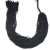 AAA+ Black Spinel Gemstone 2.5mm Rondelle Faceted Beads | 13inch Strand | Natural Black Spinel Semi Precious Gemstone Micro Faceted Beads - Image 2