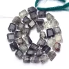 AAA+ Green Rutilated Quartz 8mm-10mm Faceted Nugget Beads | Natural Green Rutile Step Cut Tumbled Semi Precious Gemstone Beads | 7" Strand - Image 3