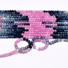 AAA+ Multi Sapphire Precious Gemstone 3mm-4mm Faceted Rondelle Beads | 13inch Strand | Natural Rare Multi Sapphire Gemstone Loose Beads - Image 3