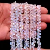 Rare AAA+ White Rainbow Moonstone 4mm-6mm Smooth Heart Briolette | 8inch Strand | Natural Blue Fire Moonstone Semi Precious Gemstone Beads - Image 2