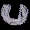 Rare AAA+ White Rainbow Moonstone 4mm-6mm Smooth Heart Briolette | 8inch Strand | Natural Blue Fire Moonstone Semi Precious Gemstone Beads - Image 3