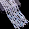 Rare AAA+ White Rainbow Moonstone 4mm-6mm Smooth Heart Briolette | 8inch Strand | Natural Blue Fire Moonstone Semi Precious Gemstone Beads - Image 4