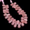AAA+ Peach Guava Quartz Smooth Pear Briolette Beads | 8inch Strand | Natural Guava Quartz Semi Precious Gemstone Loose Beads for Jewelry - Image 4